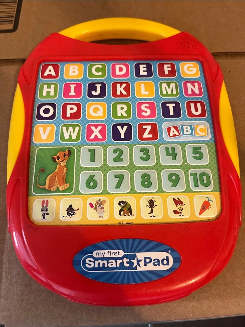 Disney My First Smart Pad Learning Toy - Red and Yellow